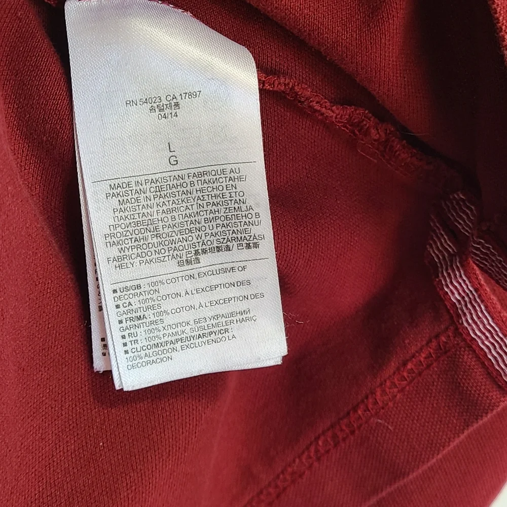 Banana Republic polo shirt elephant‎ piq brick men's large
